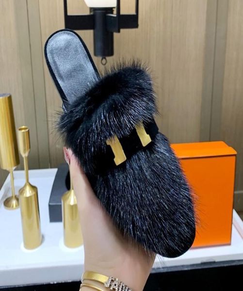 flat casual slippers for womens dress shoes classic h buckle decoration shoe designer mink hair loafers genuine leather comfortabl7719679, Black
flat casual slippers for womens dress shoes classic h buckle decoration shoe designer mink hair loafers genuine leather comfortabl7719679, Black