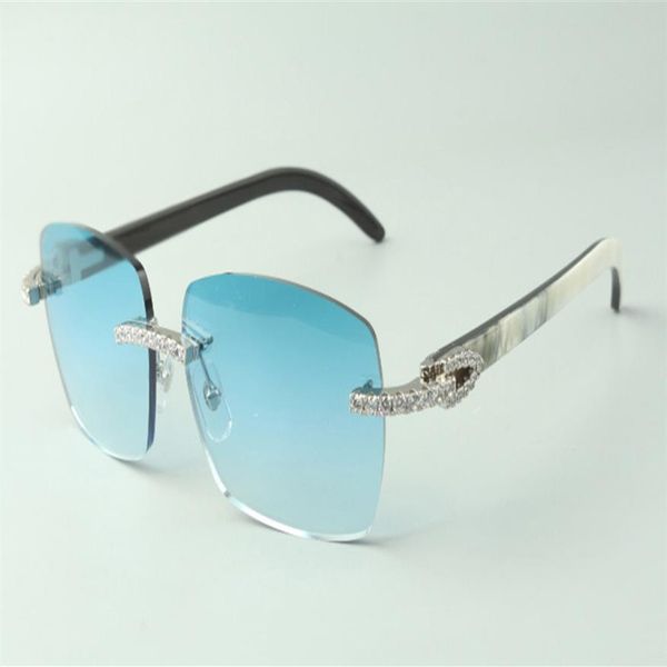 exquisite classic endless diamond sunglasses 3524025 natural mixed buffalo horn temples glasses size 18-140 mm239i, White;black
exquisite classic endless diamond sunglasses 3524025 natural mixed buffalo horn temples glasses size 18-140 mm239i, White;black
