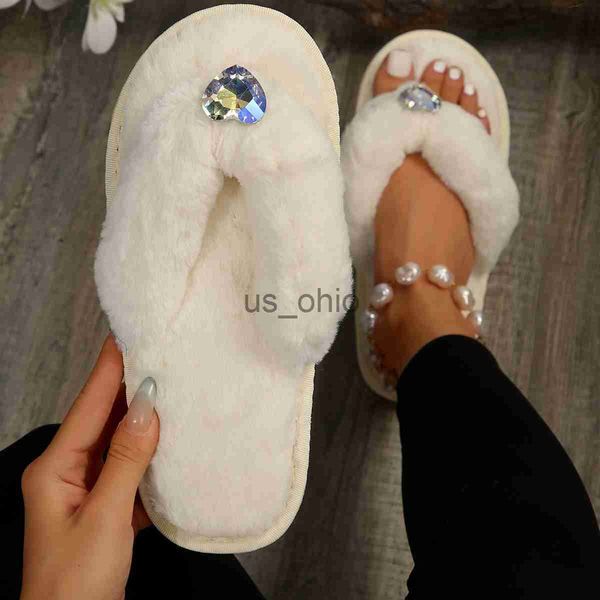 slippers 2023 new love glass rhinestone clip toe plush slippers plush net red large slippers for women j230905, Black
slippers 2023 new love glass rhinestone clip toe plush slippers plush net red large slippers for women j230905, Black