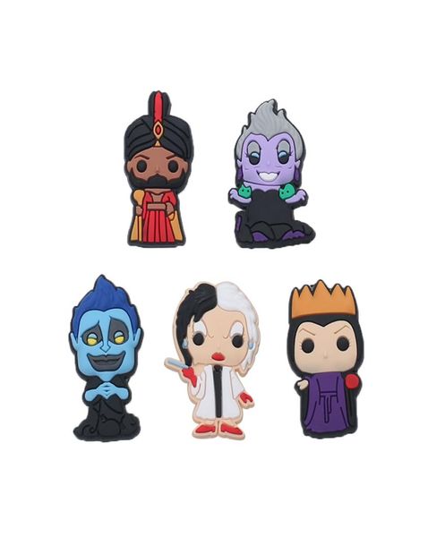 100pcs+ the villains cartoon character pvc shoe charms buckles shoes accessories jibz fit for wristband buttons decorations as gift6171819, White;pink
100pcs+ the villains cartoon character pvc shoe charms buckles shoes accessories jibz fit for wristband buttons decorations as gift6171819, White;pink