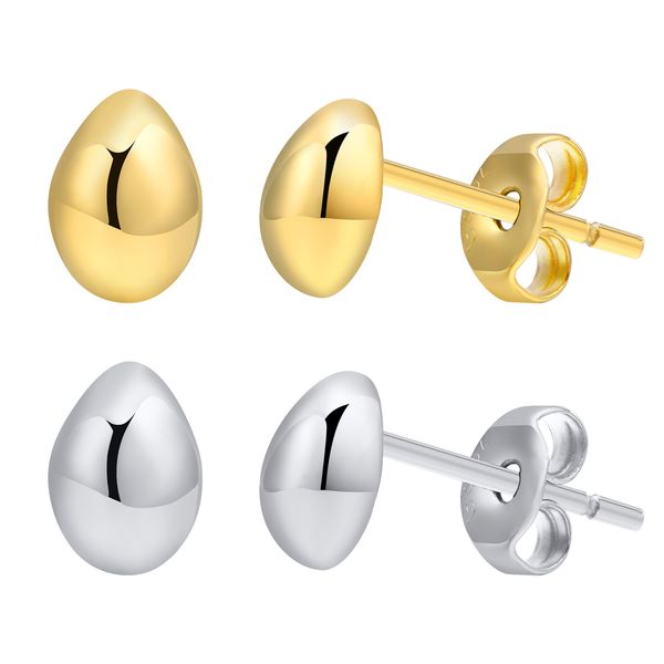 stainless steel simple drop bean earring studs for mens women fashion jewelry n413, Golden;silver
stainless steel simple drop bean earring studs for mens women fashion jewelry n413, Golden;silver