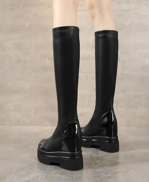 boots swonco tall women autumn wedges shoes black fashion ladies 2021 female front zippers high platform16046668
boots swonco tall women autumn wedges shoes black fashion ladies 2021 female front zippers high platform16046668