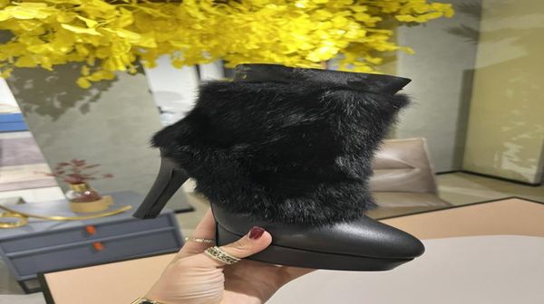 2122 autumn and winter short boots fashion trend mink fur short boots highend leather material temperament ladies casual high he4670482, Black
2122 autumn and winter short boots fashion trend mink fur short boots highend leather material temperament ladies casual high he4670482, Black