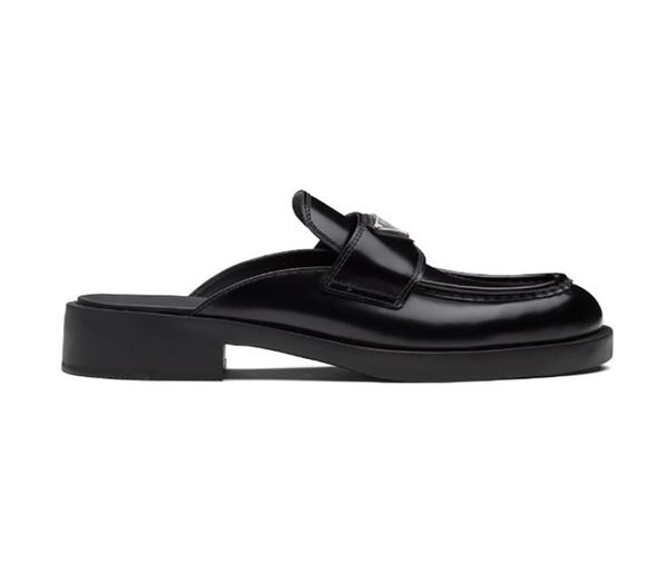 designer loafers women dress shoes luxury metal triangle logo chocolate brushed leather mules eu3540 with box wedding party dress8443226, Black
designer loafers women dress shoes luxury metal triangle logo chocolate brushed leather mules eu3540 with box wedding party dress8443226, Black