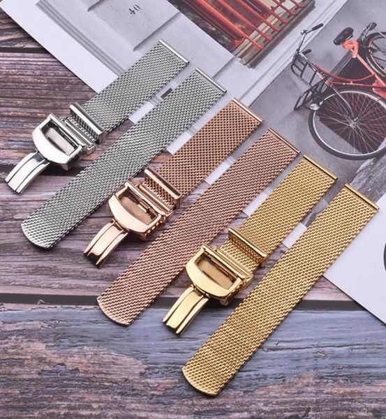 mesh watchband bracelets 20mm watch straps silver stainless steel metal links watch accessory for iwc4843613, Black;brown
mesh watchband bracelets 20mm watch straps silver stainless steel metal links watch accessory for iwc4843613, Black;brown