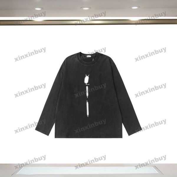 xinxinbuy men designer tee t shirt 23ss washed fabric letter print short sleeve cotton women white black blue s-2xl, Black;brown
xinxinbuy men designer tee t shirt 23ss washed fabric letter print short sleeve cotton women white black blue s-2xl, Black;brown