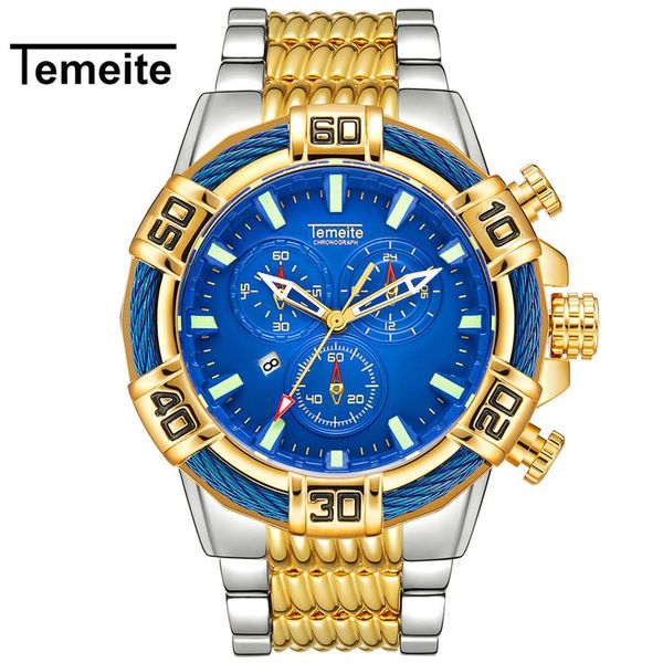 men watch temeite quartz analog creative big watches business men waterproof military wristwatches male clock relogio masculino256f, Slivery;brown
men watch temeite quartz analog creative big watches business men waterproof military wristwatches male clock relogio masculino256f, Slivery;brown