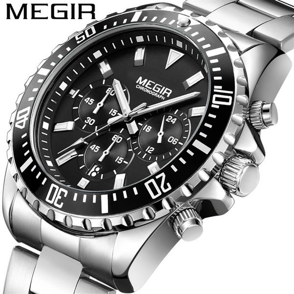 mei gainer megir multi-function watches men's fashion sports business calendar luminous watch quartz watch 2064258s, Slivery;brown
mei gainer megir multi-function watches men's fashion sports business calendar luminous watch quartz watch 2064258s, Slivery;brown