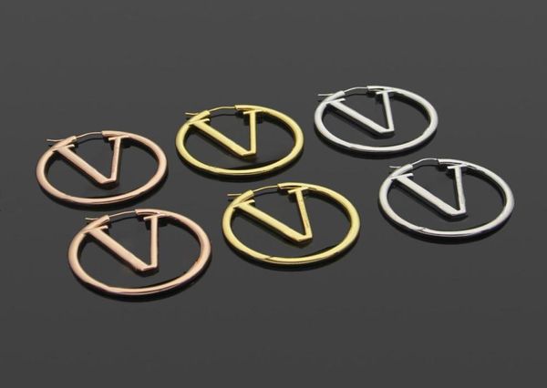 women designer studs v letter large copper ring gold silver rose color earrings trendy jewelry6172268, Golden;silver
women designer studs v letter large copper ring gold silver rose color earrings trendy jewelry6172268, Golden;silver
