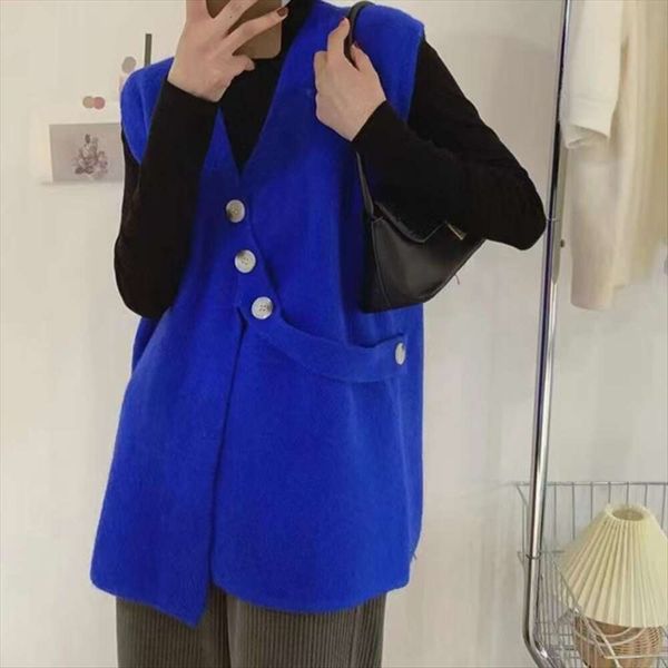 early autumn korean style irregular womens vests light socialite knitted cardigan vest female lady like woman, Black;white
early autumn korean style irregular womens vests light socialite knitted cardigan vest female lady like woman, Black;white