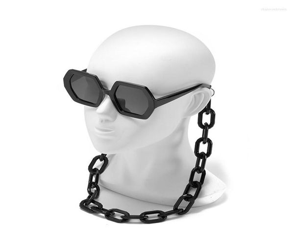 sunglasses luxury women with big chain fashion woman sunglases hexagon glasses personality sun lentes de sol6236213, White;black
sunglasses luxury women with big chain fashion woman sunglases hexagon glasses personality sun lentes de sol6236213, White;black