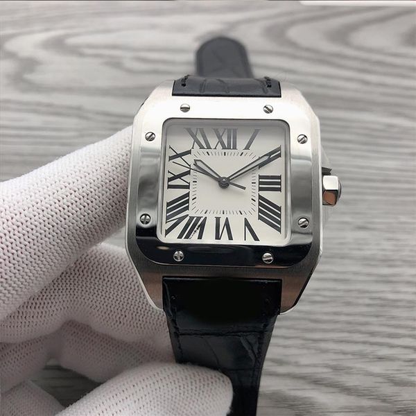 men's luxury watch white square dial 40mm sapphire crystal glass roman numeral time mark folding clasp automatic watch292q, Slivery;brown
men's luxury watch white square dial 40mm sapphire crystal glass roman numeral time mark folding clasp automatic watch292q, Slivery;brown