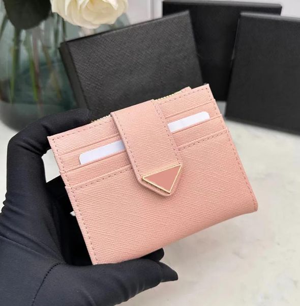 card holder short wallet woman mens designer wallets coin purses zipper pouch genuine cowhide leather mini clutch bags triangle saffiano lea, Brown;gray
card holder short wallet woman mens designer wallets coin purses zipper pouch genuine cowhide leather mini clutch bags triangle saffiano lea, Brown;gray