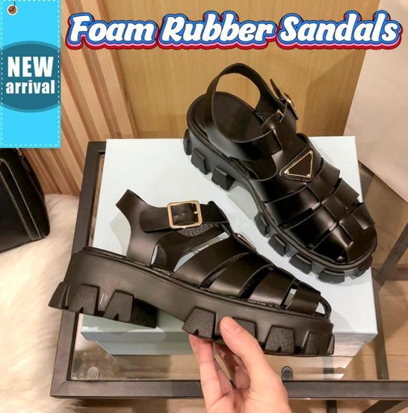 with box rubber sandals designer slippers beach women shoes heightening 5cm sandal black white thick bottom gear hollow s7891697
with box rubber sandals designer slippers beach women shoes heightening 5cm sandal black white thick bottom gear hollow s7891697