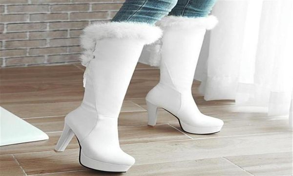 size 32 to 43 with box beautiful bridal wedding shoes winter white fur boots luxury women knee high boots281e263m9677037, Black
size 32 to 43 with box beautiful bridal wedding shoes winter white fur boots luxury women knee high boots281e263m9677037, Black