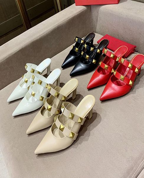 slippers summer luxury designer women039s high heels fashionable oversized golden rivet ladies leather flip fl4460180, Black
slippers summer luxury designer women039s high heels fashionable oversized golden rivet ladies leather flip fl4460180, Black