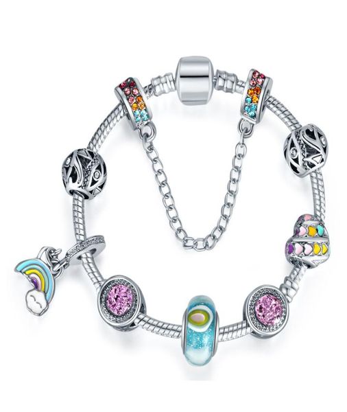 rainbow series european charm bracelets for women 925 sterling silver chain bracelets & bangles diy jewelry with custom logo3351507, Black
rainbow series european charm bracelets for women 925 sterling silver chain bracelets & bangles diy jewelry with custom logo3351507, Black