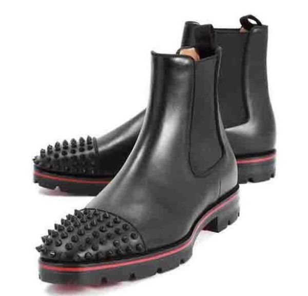 fashion luxury men boots red bottoms design men ankle boots low heels luxurious leather suede with rivets melon spikes flat sh5174382, Black
fashion luxury men boots red bottoms design men ankle boots low heels luxurious leather suede with rivets melon spikes flat sh5174382, Black