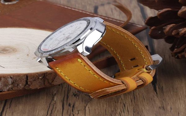 vintage yellow handmade band men watchband for panerai 20mm 22mm 24mm leather watch straps male replacement bands wist bracelet h07006187, Silver
vintage yellow handmade band men watchband for panerai 20mm 22mm 24mm leather watch straps male replacement bands wist bracelet h07006187, Silver