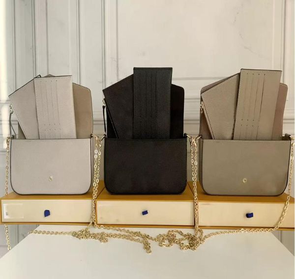 original multi pochette felicie chain shoulders wallet luxurys designers tote flap purse clutch 3piece bags wallet mono print cro2044128, Red;black
original multi pochette felicie chain shoulders wallet luxurys designers tote flap purse clutch 3piece bags wallet mono print cro2044128, Red;black