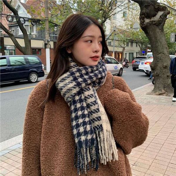 japanese houndstooth imitation scarves cashmere fashion womens autumn and winter long couple shawl korean student, Blue;gray
japanese houndstooth imitation scarves cashmere fashion womens autumn and winter long couple shawl korean student, Blue;gray
