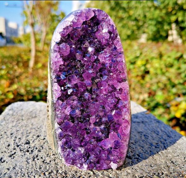 about 300g natural amethyst geode quartz cluster crystal specimen healing4398091, Black
about 300g natural amethyst geode quartz cluster crystal specimen healing4398091, Black