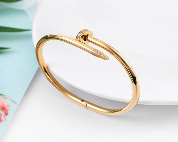 16 19 21 cuff bracelet women men titanium steel nail bracelets gold wedding jewelry for lover with box set6893743, White
16 19 21 cuff bracelet women men titanium steel nail bracelets gold wedding jewelry for lover with box set6893743, White