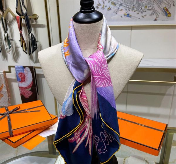 womens scarf silk designer scarfs square print bandana 9090cm fashion luxury accessories2644263, Blue;gray
womens scarf silk designer scarfs square print bandana 9090cm fashion luxury accessories2644263, Blue;gray