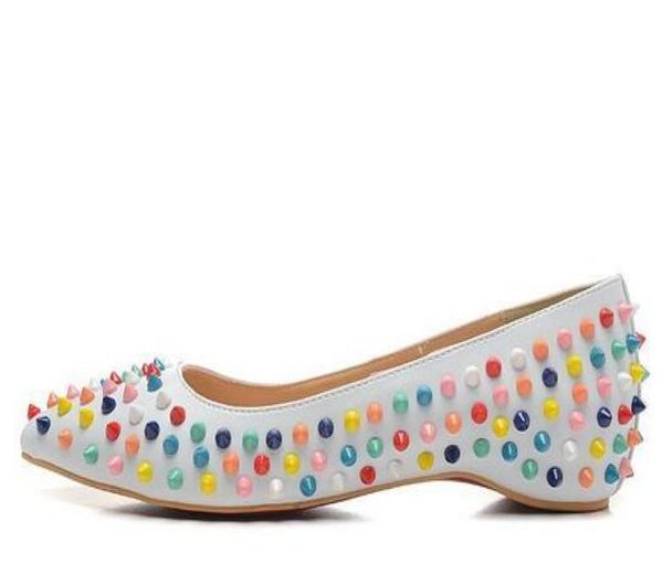 new color genuine leather v stud spiked ballerina flats blue black nude red yellow rose pink luxury designer classic fashion w1491789
new color genuine leather v stud spiked ballerina flats blue black nude red yellow rose pink luxury designer classic fashion w1491789