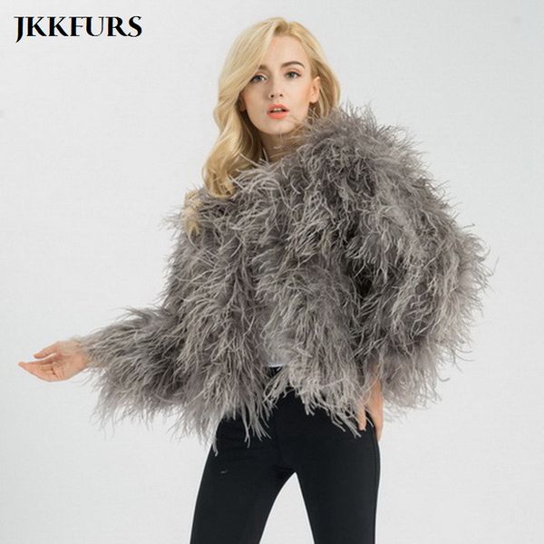 womens fur faux real ostrich feather coats winter fashion long turkey jackets lady s1602 230904, Black
womens fur faux real ostrich feather coats winter fashion long turkey jackets lady s1602 230904, Black