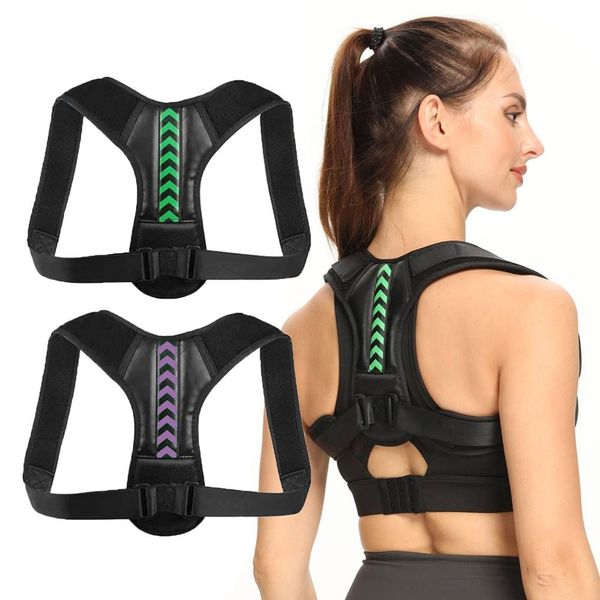 adjustable back shoulder posture corrector belt clavicle spine support reshape your body home office sport upper back neck brace, Black;blue
adjustable back shoulder posture corrector belt clavicle spine support reshape your body home office sport upper back neck brace, Black;blue