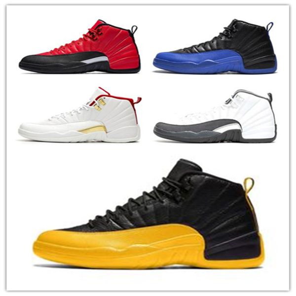 shoes jumpman 12s university gold basketball dark grey concord game royal punch mens trainer fashion sports sneakers, White;red
shoes jumpman 12s university gold basketball dark grey concord game royal punch mens trainer fashion sports sneakers, White;red