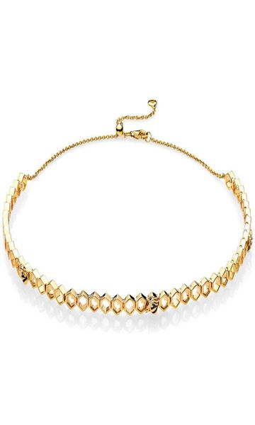 925 sterling silver gold color honeycomb shape shine honeybee choker necklace for women wedding gift europe jewelry4087636
925 sterling silver gold color honeycomb shape shine honeybee choker necklace for women wedding gift europe jewelry4087636