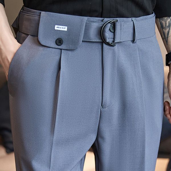 mens pants italian formal pant alones hombre dress ankle s british high waist straight social trousers 230904, Black
mens pants italian formal pant alones hombre dress ankle s british high waist straight social trousers 230904, Black