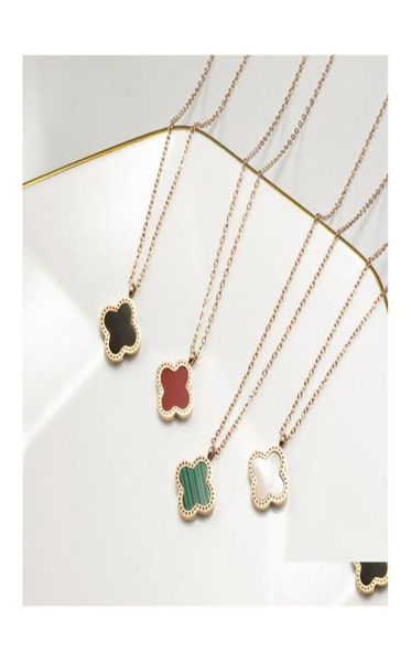 pendant necklaces korean simple fashion sweet clover designer for women 18k gold stainless steel choker double side necklace jewel6334409, Silver
pendant necklaces korean simple fashion sweet clover designer for women 18k gold stainless steel choker double side necklace jewel6334409, Silver