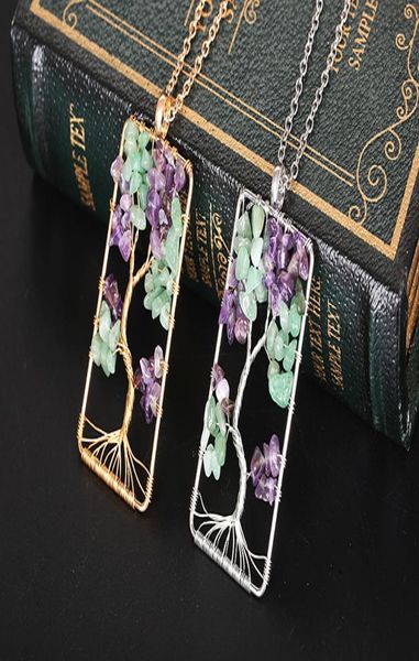 new elegant natural gemstone pendant necklaces for women girls chakra jewelry gravel beads tree of life rectangle pendant necklace4267177, Silver
new elegant natural gemstone pendant necklaces for women girls chakra jewelry gravel beads tree of life rectangle pendant necklace4267177, Silver