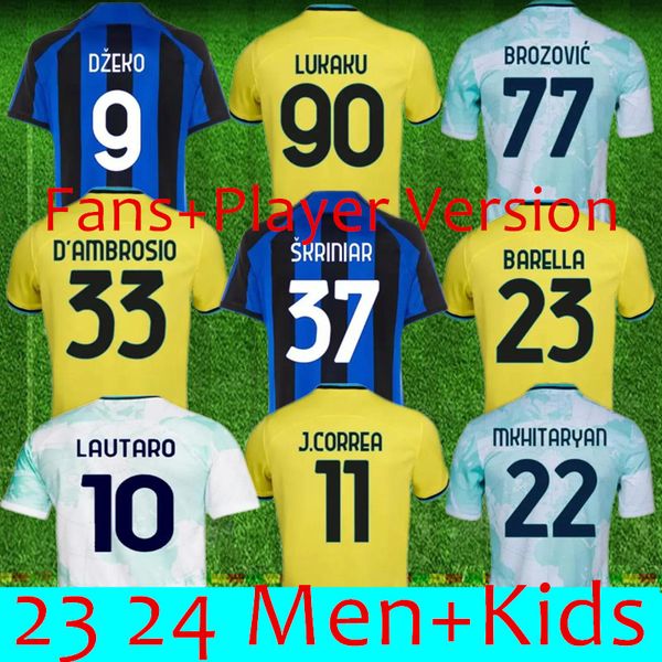 2023 2024 lukaku soccer jersey barella inters dzeko milans lautaro vidal j. correa 22 23 football shirt calhanoglu gagliardini men kit yello, Black;yellow
2023 2024 lukaku soccer jersey barella inters dzeko milans lautaro vidal j. correa 22 23 football shirt calhanoglu gagliardini men kit yello, Black;yellow