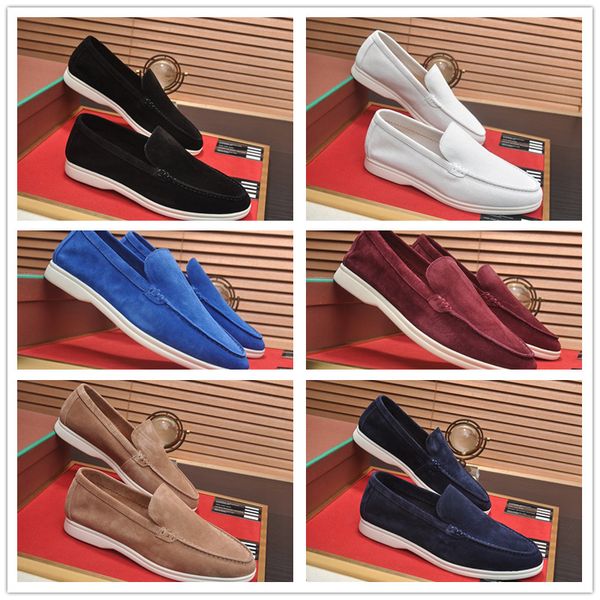 fashion designer loro walk flats men casual loafer soft suede leather lp shoes slip on elastic beef tendon bottom shoes for man women with b, Black
fashion designer loro walk flats men casual loafer soft suede leather lp shoes slip on elastic beef tendon bottom shoes for man women with b, Black