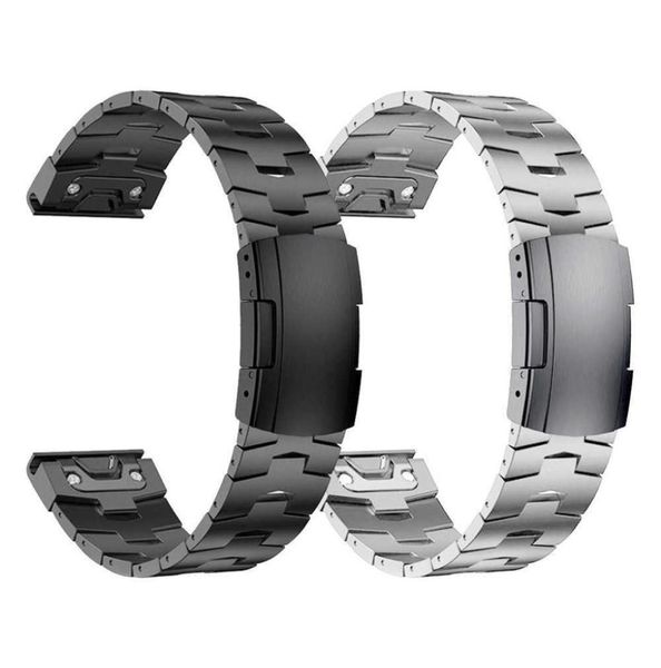 quickfit 22mm 26mm watch bands for garmin fenix 5 5x plus titanium metal stainless steel clasp strap easyfit watchband bracelet h1250665, Silver
quickfit 22mm 26mm watch bands for garmin fenix 5 5x plus titanium metal stainless steel clasp strap easyfit watchband bracelet h1250665, Silver