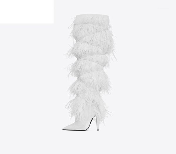 boots feather ostrich hair high heel pointed toe european and american large size shoes 2021 fashion16365517, Black
boots feather ostrich hair high heel pointed toe european and american large size shoes 2021 fashion16365517, Black