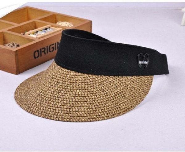 summer womens clip on straw sun visor wide brim empty sun hat beach cap7190593, Blue;gray
summer womens clip on straw sun visor wide brim empty sun hat beach cap7190593, Blue;gray