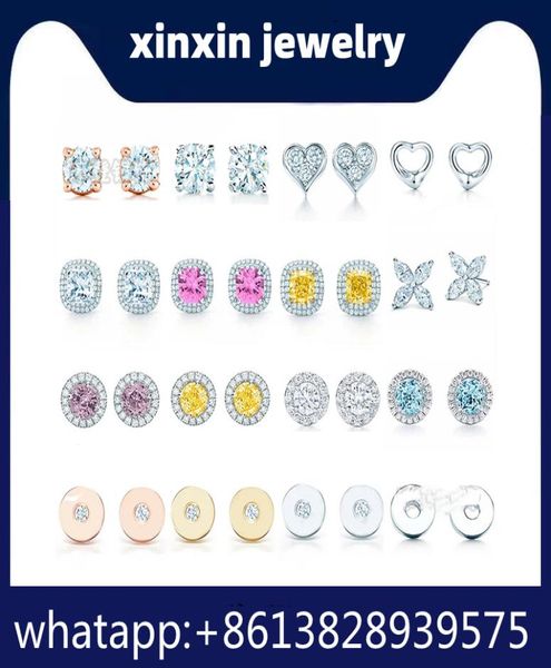 tif women stud earrings luxury anniversary gift 100% 925 silver jewelry earrings fashion designer girls elegant boutique factory wholesale 7, Golden;silver
tif women stud earrings luxury anniversary gift 100% 925 silver jewelry earrings fashion designer girls elegant boutique factory wholesale 7, Golden;silver