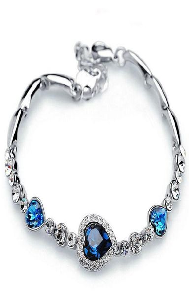 bracelets for women fashion ocean blue sliver plated crystal rhinestone heart charm bracelet bangle gift rovski jewelry charm bracelets67899, Golden;silver
bracelets for women fashion ocean blue sliver plated crystal rhinestone heart charm bracelet bangle gift rovski jewelry charm bracelets67899, Golden;silver