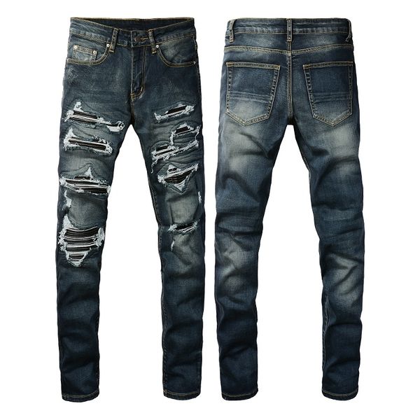 slim fit jeans pants men's superior hip hop leather patch ripped men skinny denim pant mens casual trousers big size 28-40 us size, Black;brown
slim fit jeans pants men's superior hip hop leather patch ripped men skinny denim pant mens casual trousers big size 28-40 us size, Black;brown