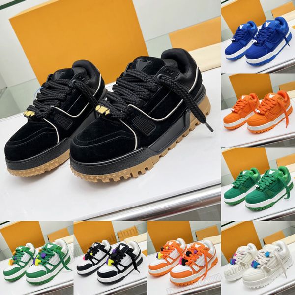 designer trainer maxi for women men casual shoes suede calf leather multicolor inkjet classic thick sole elevated training denim pattern rub, Black
designer trainer maxi for women men casual shoes suede calf leather multicolor inkjet classic thick sole elevated training denim pattern rub, Black