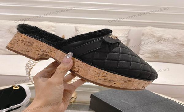 fw womens slippers platform woolen slippers real leather wool quilted texture goldtone metal slide designer booties flip flops m7720958, Black
fw womens slippers platform woolen slippers real leather wool quilted texture goldtone metal slide designer booties flip flops m7720958, Black