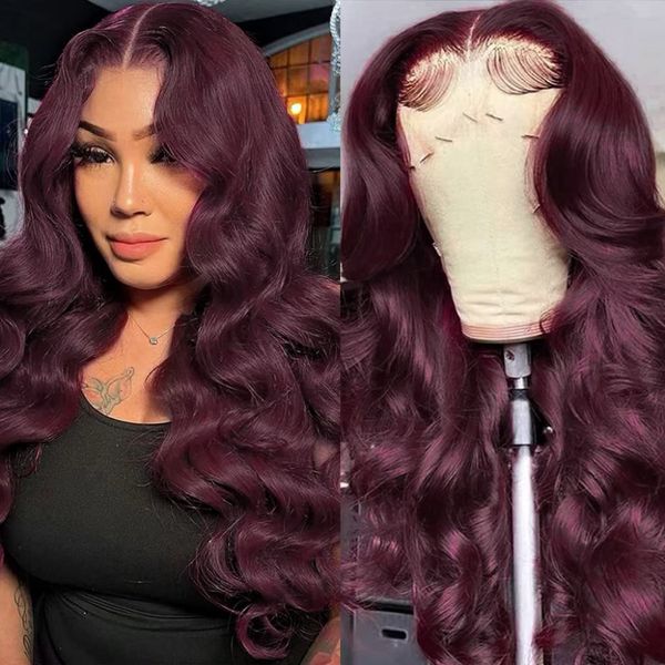 body wave lace front wigs synthetic hair 150% density wine red color wigs for women, Black
body wave lace front wigs synthetic hair 150% density wine red color wigs for women, Black