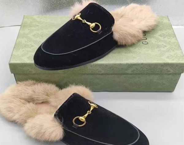 women princetown loafers fur slippers sandals half slipper pattern slides autumn winter warm wool classic metal buckle embroidery 9600784, Black
women princetown loafers fur slippers sandals half slipper pattern slides autumn winter warm wool classic metal buckle embroidery 9600784, Black