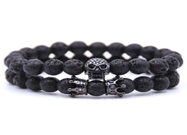 punk charm bracelet cz skull gray lava stone beads crown yoga women bracelet for men jewelry masculina pulseira drop3236268, Black
punk charm bracelet cz skull gray lava stone beads crown yoga women bracelet for men jewelry masculina pulseira drop3236268, Black