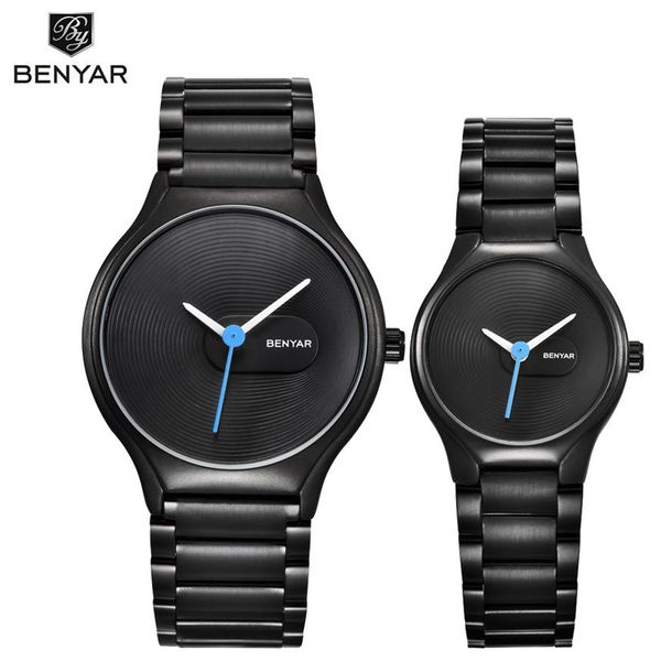 benyar lovers' watch set brand luxury quartz watches fashion casual waterproof 30m dress watch christmas valentine's gif290r, Slivery;brown
benyar lovers' watch set brand luxury quartz watches fashion casual waterproof 30m dress watch christmas valentine's gif290r, Slivery;brown